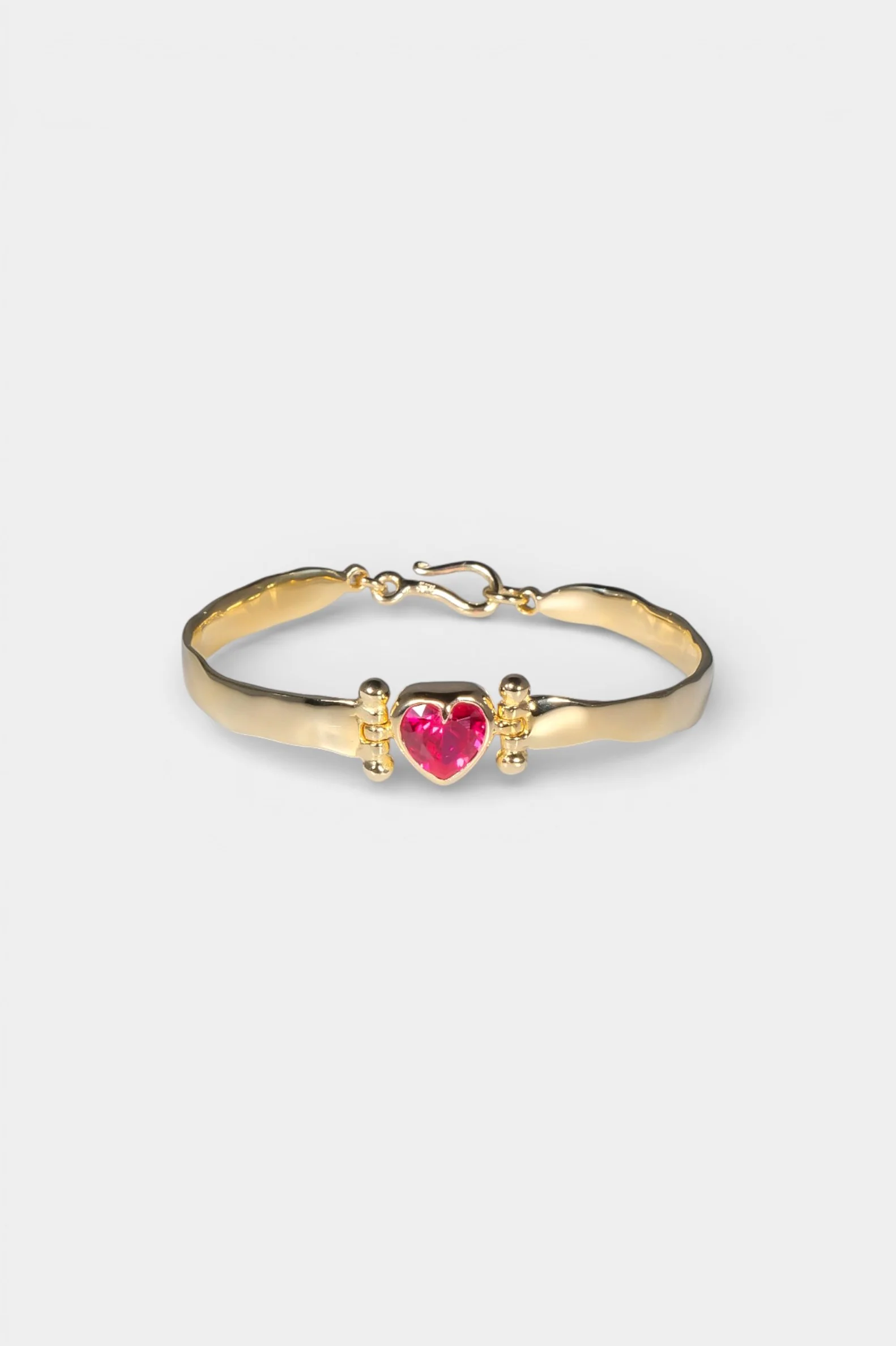 Ruby Heart Bangle - Image 3