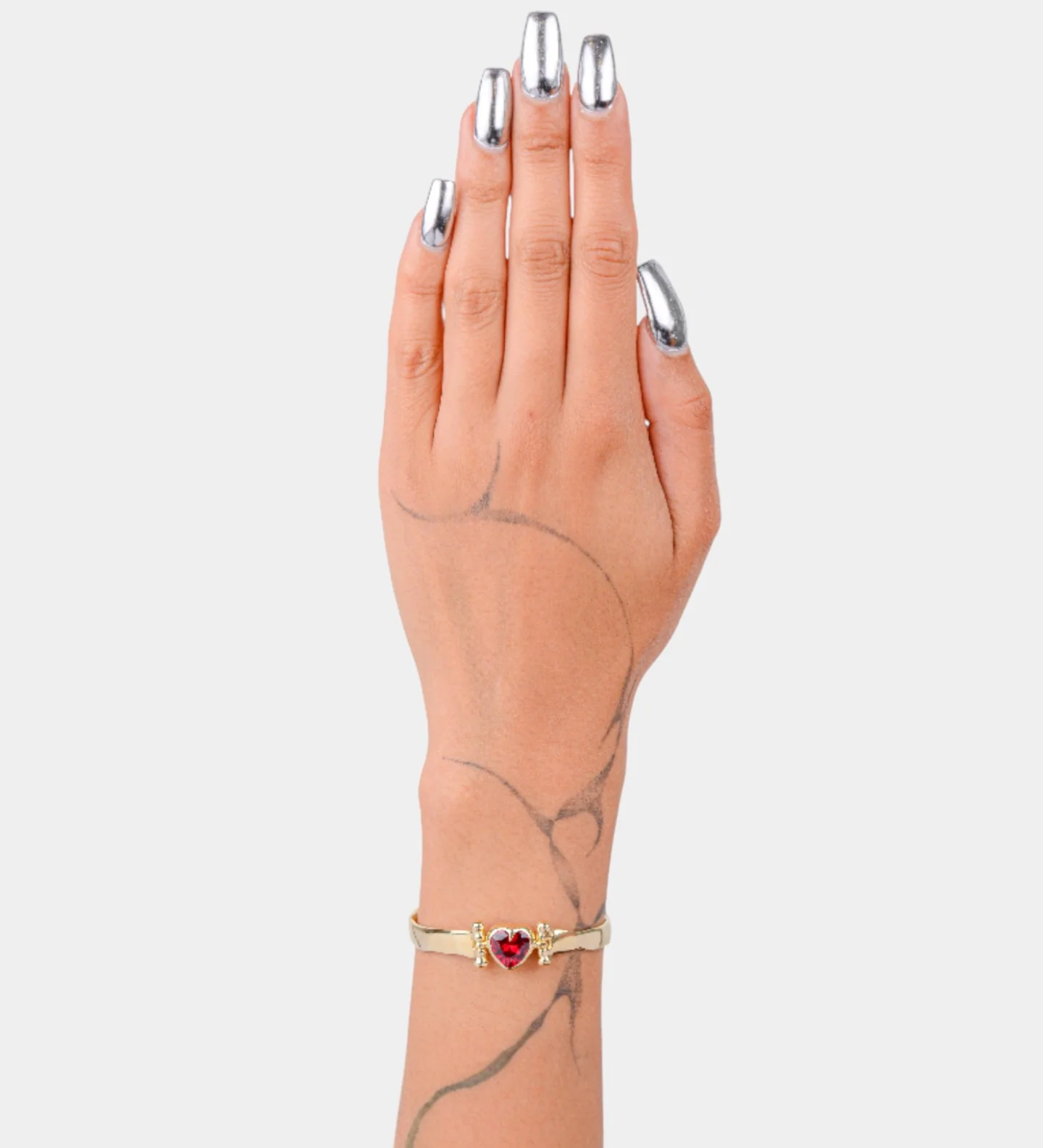 Ruby Heart Bangle - Image 5