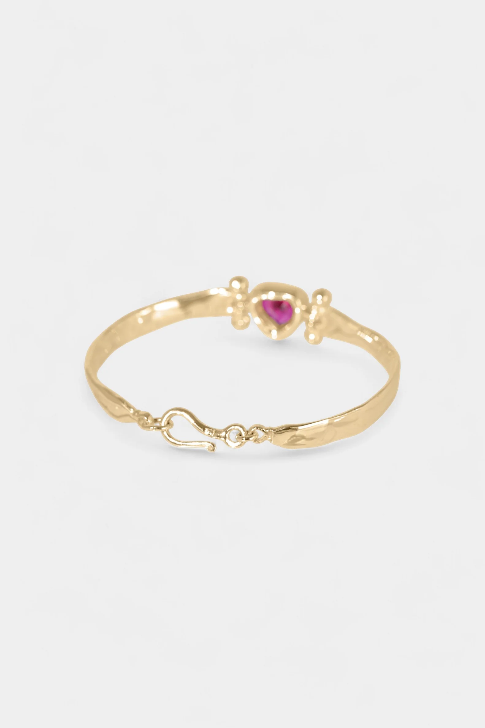 Ruby Heart Bangle - Image 7