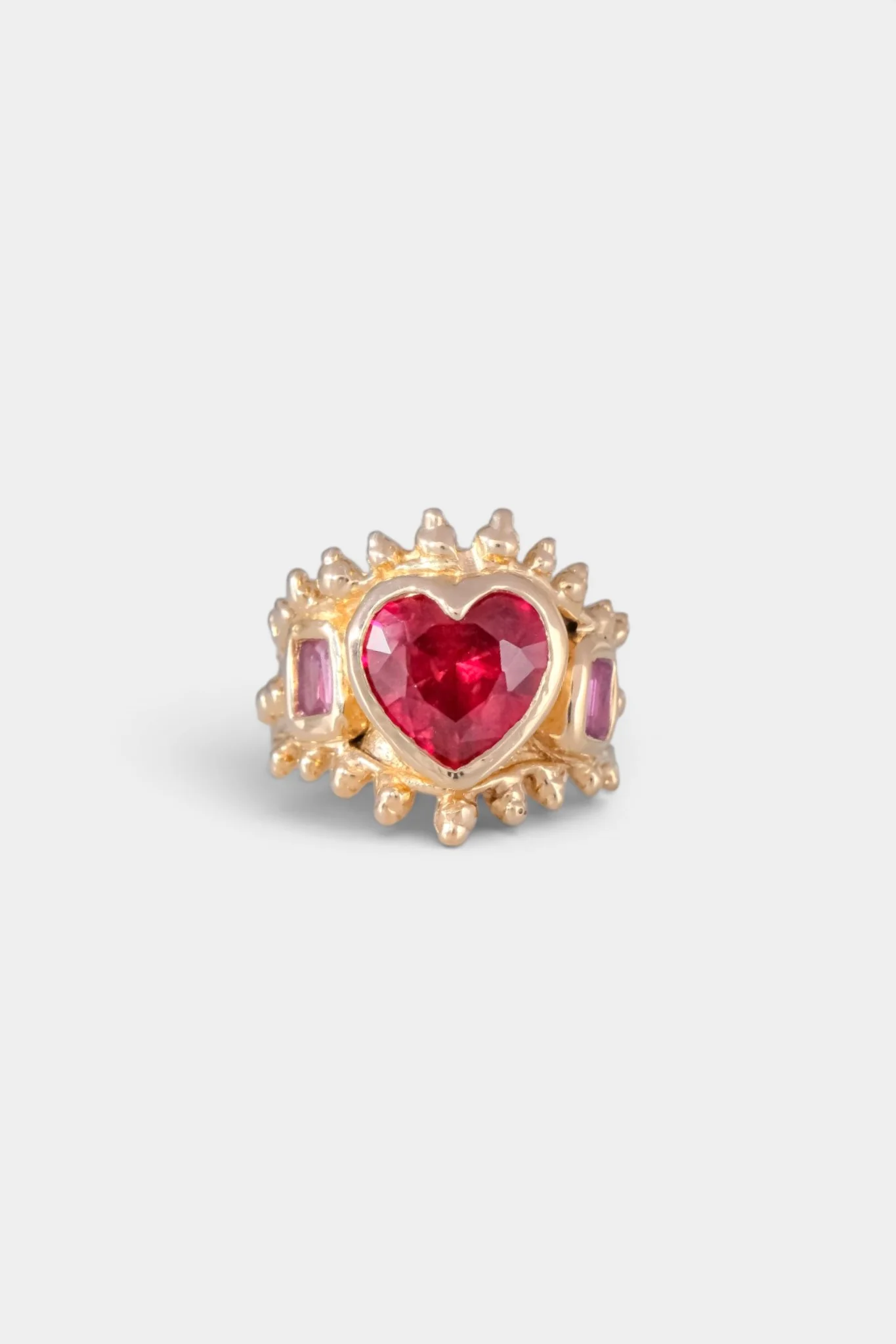 Ruby Heart Ring - Image 3
