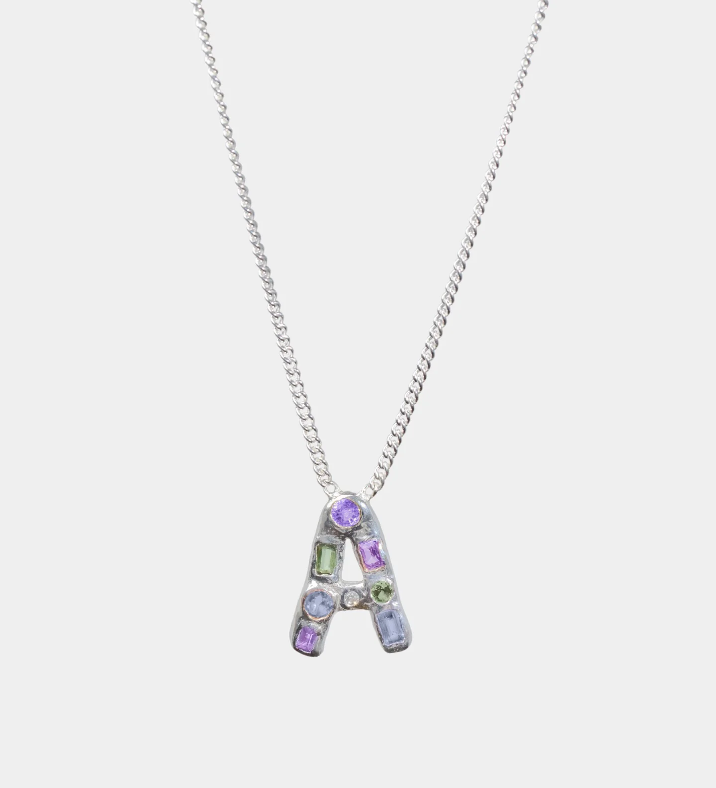 Sapphire Alphabet Necklace - Image 10