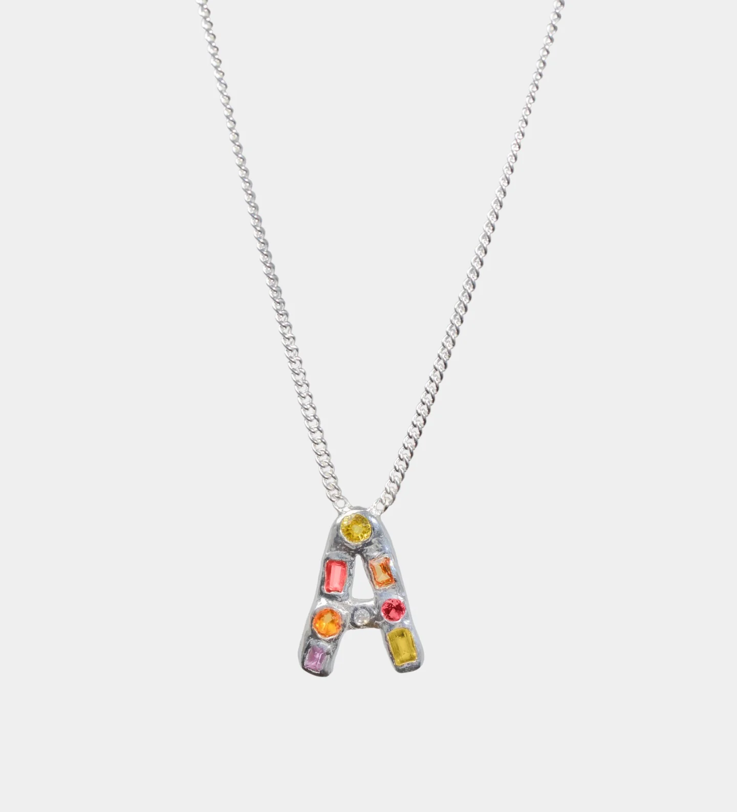 Sapphire Alphabet Necklace - Image 8